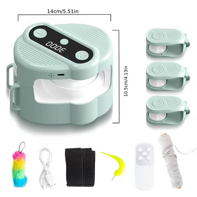 İpli otomatik kedi kovalamaç oyuncağı