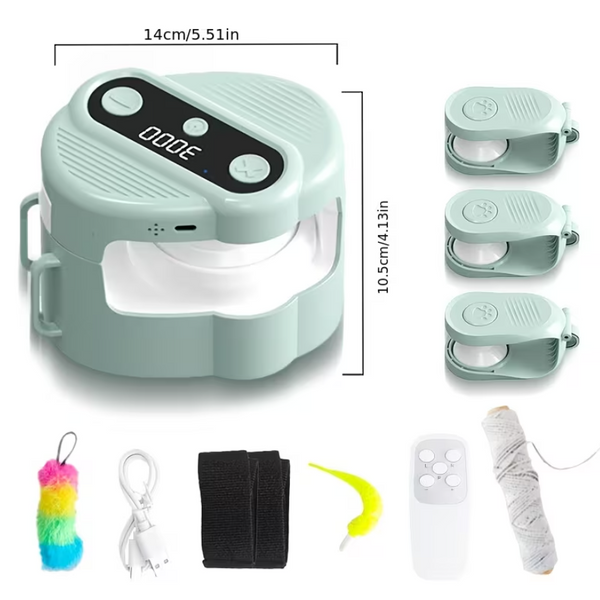 İpli otomatik kedi kovalamaç oyuncağı